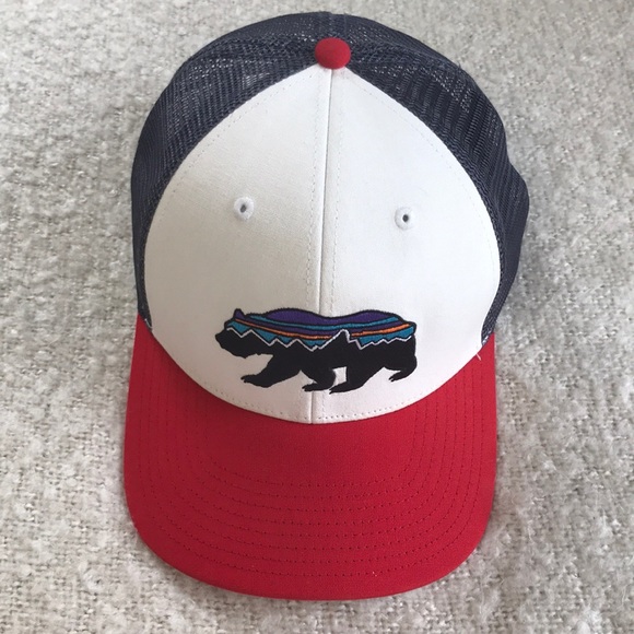 patagonia men's fitz roy bear trucker hat